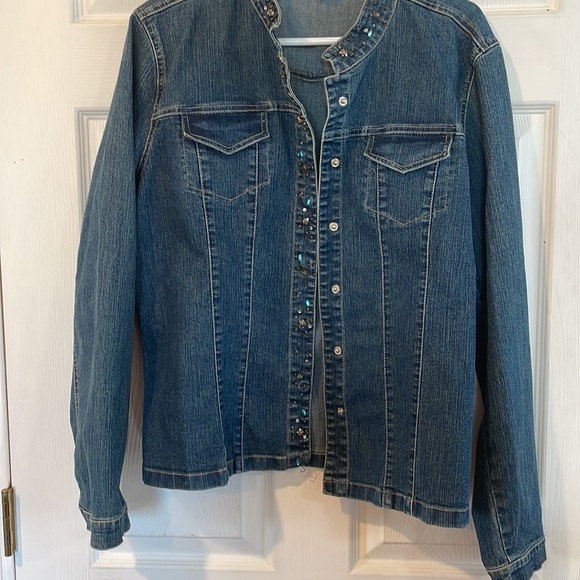 Christopher Banks Size Large Jeans Jacket - Picture 10 of 12